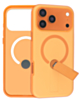 Shockproof Rugger Magnetic Case with Kickstand (ORANGE) for iPhone 17 Pro (Only Ground Shipping)