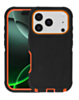 Heavy Duty Case - BLACK & ORANGE for iPhone 17 Pro (Only Ground Shipping)
