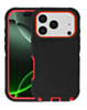 Heavy Duty Case for iPhone 17 Pro (BLACK & RED) (Only Ground Shipping)