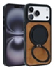 Slim Leather Case with Wireless Charging Kickstand - BROWN for iPhone 17 Pro (Only Ground Shipping)