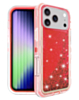 Protective Glitter Liquid Bumper Case (Red) for iPhone 17 Pro / 18 Pro (Only Ground Shipping)