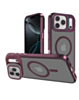 Slim Transparent Camera Stand Case with Wireless Charging (Red) for iPhone 17 Pro / 18 Pro (Only Ground Shipping)