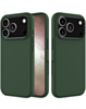 Soft Solid Silicone Case (Full Buttom Cover) - GREEN for iPhone 17 Pro (Only Ground Shipping)