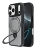 Matte Transparent Case with Wireless Charging Kickstand (Black) for iPhone 17 Pro / 18 Pro (Only Ground Shipping)