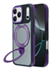 Matte Transparent Case with Wireless Charging Kickstand (Purple) for iPhone 17 Pro / 18 Pro (Only Ground Shipping)