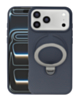 Pastel Shield Carbon Fiber Magnetic Kickstand Case (NAVY BLUE) for iPhone 17 Pro (Only Ground Shipping)