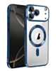 Shiny Wireless Charging Clear Case - DARK BLUE for iPhone 17 Pro (Only Ground Shipping)