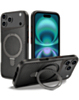 Carbon Fiber Magnetic Kickstand Case - BLACK for iPhone 17 Pro (Only Ground Shipping)