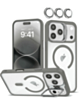 Thin Magnetic Clear Case with Camera Stand & Camera Cover - GRAY for iPhone 17 Pro (Only Ground Shipping)