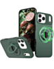 Ring Stand Case & Camera Lens Sliding Cover (Dark Green) for iPhone 17 Pro / 18 Pro (Only Ground Shipping)