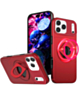 Ring Stand Case & Camera Lens Sliding Cover (Red) for iPhone 17 Pro / 18 Pro (Only Ground Shipping)