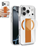 Hard Clear Case with MagGrip for iPhone 17 Pro (ORANGE) (Only Ground Shipping)