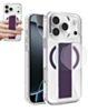 Hard Clear Case with MagGrip for iPhone 17 Pro (PURPLE) (Only Ground Shipping)