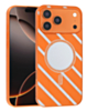 Magnetic Mirror Phone Case with Wireless Charging - ORANGE for iPhone 17 Pro (Only Ground Shipping)