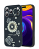 Luxury Diamond Shiny Cases with Ring - BLACK for iPhone 17 Pro Max (Only Ground Shipping)
