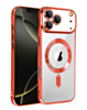 Shiny Wireless Charging Clear Case - RED for iPhone 17 Pro Max (Only Ground Shipping)