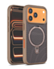 Magnetic Kickstand Case with Carbon Fiber -BROWN for iPhone 17 Pro Max (Only Ground Shipping)