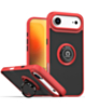 Hard PC Rear / Soft TPU Colorful Border Case with I-ring Holder - RED for iPhone Air (Only Ground Shipping)