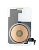 Clear Back Glass w/Frame and Wireless NFC Charging Flex and MagSafe Magnet for iP 17 Pro (NO LOGO) (CLEAR)