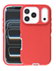 Heavy Duty Case for iPhone 17 Pro (RED & WHITE) (Only Ground Shipping)