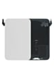 Back Glass with Frame and Wireless NFC Charging Flex and MagSafe Magnet for iPhone 17 Pro Max (NO LOGO) (SILVER)