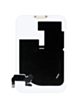 Clear Back Glass w/Frame and Wireless NFC Charging Flex and MagSafe Magnet for iP 17 Pro Max (NO LOGO) (CLEAR)