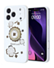 Luxury Diamond Shiny Cases with Ring - WHITE for iPhone 17 Pro Max (Only Ground Shipping)