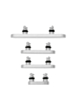 Hard Buttons (Power / Volume / Switch) for iPhone 17 Pro / 17 Pro Max (Silver)