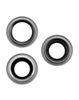 Back Camera Lens with Bracket & Bezel for iPhone 17 Pro / 17 Pro Max (SILVER) (3 Piece Set) (Premium)