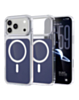 Transparent Magnetic Shockproof Case (NAVY) for iPhone 17 Pro (Only Ground Shipping)