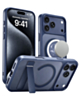 Magnetic Dual-Stand Protective Case for iPhone 17 Pro / 18 Pro (NAVY) (Only Ground Shipping)