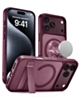 Magnetic Dual-Stand Protective Case for iPhone 17 Pro / 18 Pro (Burgundy) (Only Ground Shipping)