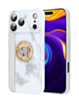 Luxury Printed Ring Holder Case for iPhone 17 Pro / 18 Pro (WHITE DREAMCATCHER) (Only Ground Shipping)