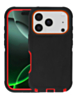 Heavy Duty Case for iPhone 17 Pro / 18 Pro (BLACK / RED) (Only Ground Shipping)