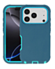 Heavy Duty Case for iPhone 17 Pro / 18 Pro (TEAL / LIGHT TEAL) (Only Ground Shipping)