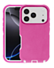 Heavy Duty Case for iPhone 17 Pro / 18 Pro (PINK / WHITE) (Only Ground Shipping)