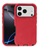 Heavy Duty Case for iPhone 17 Pro / 18 Pro (RED / BLACK) (Only Ground Shipping)