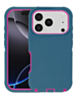 Heavy Duty Case for iPhone 17 Pro / 18 Pro (TEAL / PINK) (Only Ground Shipping)
