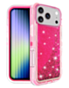 Protective Glitter Liquid Bumper Case (Hot Pink) for iPhone 17 Pro / 18 Pro (Only Ground Shipping)