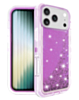 Protective Glitter Liquid Bumper Case (Purple) for iPhone 17 Pro / 18 Pro (Only Ground Shipping)