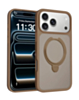 Slim Clear Case with Foldable Ring Stand for iPhone 17 Pro / 18 Pro (BROWN) (Only Ground Shipping)