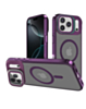 Slim Transparent Camera Stand Case with Wireless Charging (Purple) for iPhone 17 Pro / 18 Pro (Only Ground Shipping)
