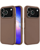 Soft Solid Silicone Case for iPhone 17 Pro / 18 Pro (BROWN) (Only Ground Shipping)