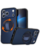 Textured Shockproof Case with 360 Rotating Ring Stand for iPhone 17 Pro / 18 Pro (BLUE) (Only Ground Shipping)