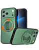 Textured Shockproof Case with 360 Rotating Ring Stand for iPhone 17 Pro / 18 Pro (GREEN) (Only Ground Shipping)