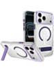 Magsafe Clear Case with Metal Stand for iPhone 17 Pro / 18 Pro (PURPLE) (Only Ground Shipping)