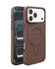 Woven Pattern MagSafe Case for iPhone 17 Pro / 18 Pro (BROWN) (Only Ground Shipping)