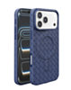 Woven Pattern MagSafe Case for iPhone 17 Pro / 18 Pro (NAVY) (Only Ground Shipping)