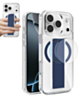 Hard Clear Case with MagGrip for iPhone 17 Pro / 18 Pro (BLUE) (Only Ground Shipping)