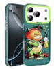 Animal Graffiti Design Wireless Charging Case for iPhone 17 Pro / 18 Pro (ORANGE HOODED CREATURE) (Only Ground Shipping)